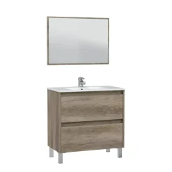 Conjunto de Baño 80 cm con Espejo Acabado Nordik DAKOTA 305040H