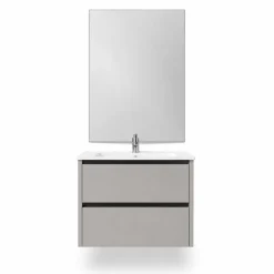 Conjunto de Baño 60 cm con Lavabo Espejo y Grifo FAMILY TECH