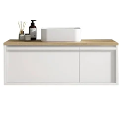 Conjunto de Baño en Blanco Mate LOIRA