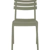 Conjunto de Comedor Exterior 4 Sillas Apilables Verde Menta MB-224152
