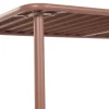 Conjunto de Comedor Exterior 4 Sillas Apilables Terracota MB-224153