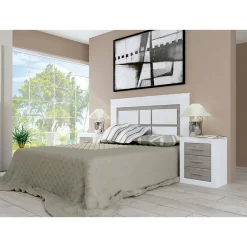 Conjunto de Dormitorio con Cabecero y 2 Mesitas Lara