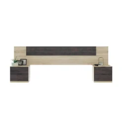 Conjunto de Dormitorio NOON deCabezal y 2 Mesitas de Noche 0X6075F