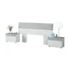 Conjunto de Dormitorio TEKKAN de un Cabezal con 2 mesitas 0L6096A