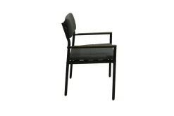 Conjunto de Jardín Aluminio Antracita 6 Sillones COPENHAGUE