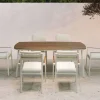 Conjunto de Jardín Aluminio Blanco 6 Sillones COPENHAGUE
