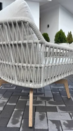 Conjunto de Jardín Aluminio con Cojines Olefina ALMANSA