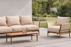 Conjunto de Jardín Aluminio Marrón Tropical ARENAS 8