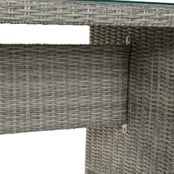 Conjunto de Jardín con Rinconera de Ratán Sintético MB-166669