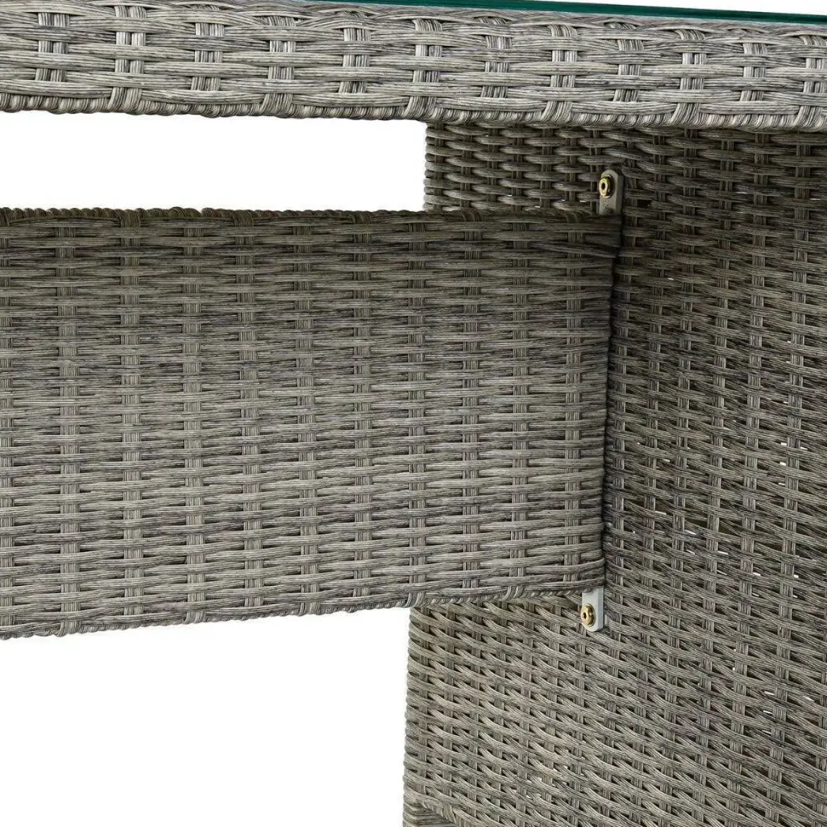 Conjunto de Jardín con Rinconera de Ratán Sintético MB-166669