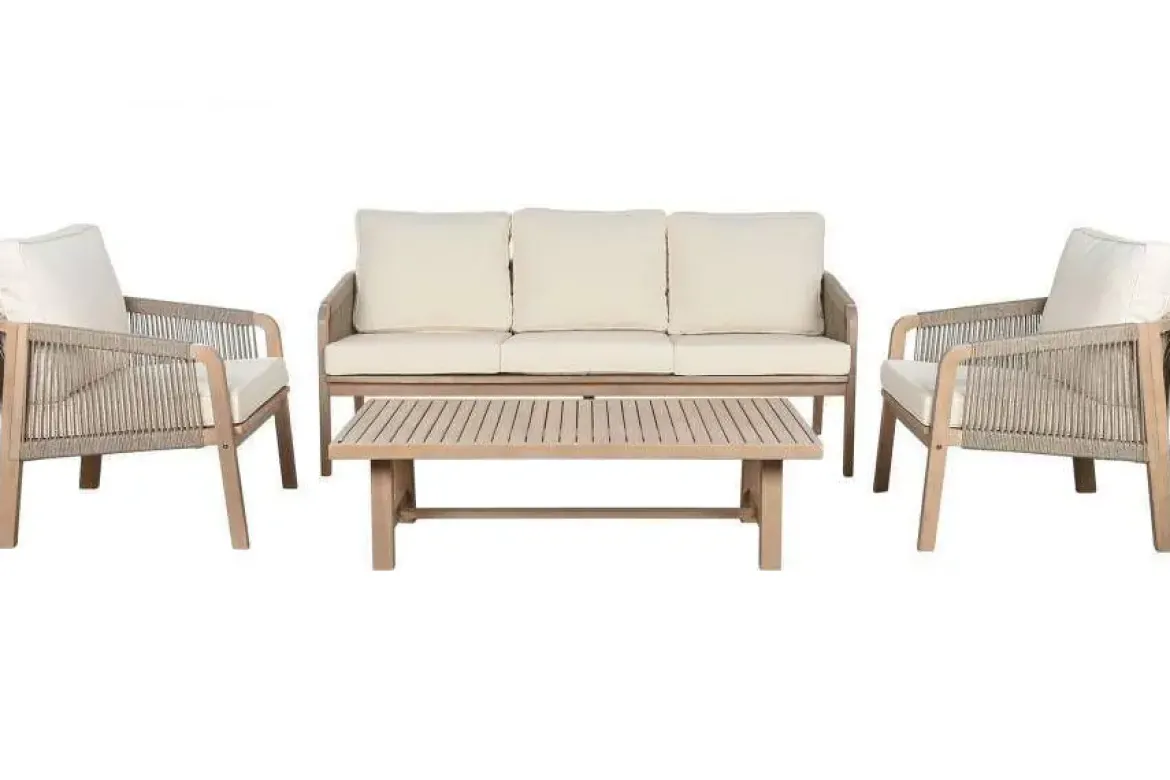 Conjunto de Jardín de Acacia y Cuerda MB-218315