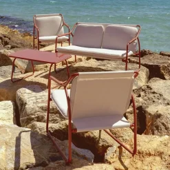 Conjunto de Jardín de Acero Color Terracota 614444