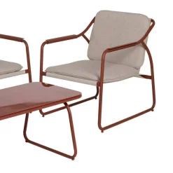 Conjunto de Jardín de Acero Color Terracota 614444