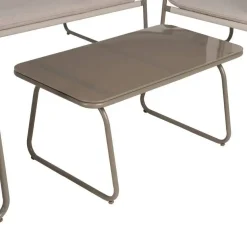 Conjunto de Jardín de Acero Color Marrón 614443