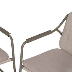 Conjunto de Jardín de Acero Color Marrón 614443