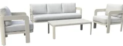 Conjunto de Jardín de Aluminio Arena con Cojines MB-224140