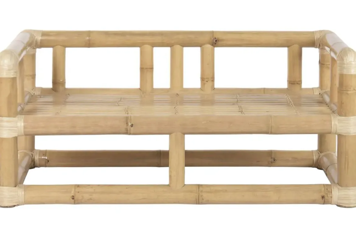 Conjunto de Jardín de Bambú y Ratán Natural 4 Piezas MB-221783