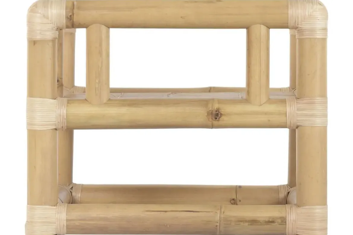Conjunto de Jardín de Bambú y Ratán Natural 4 Piezas MB-221783