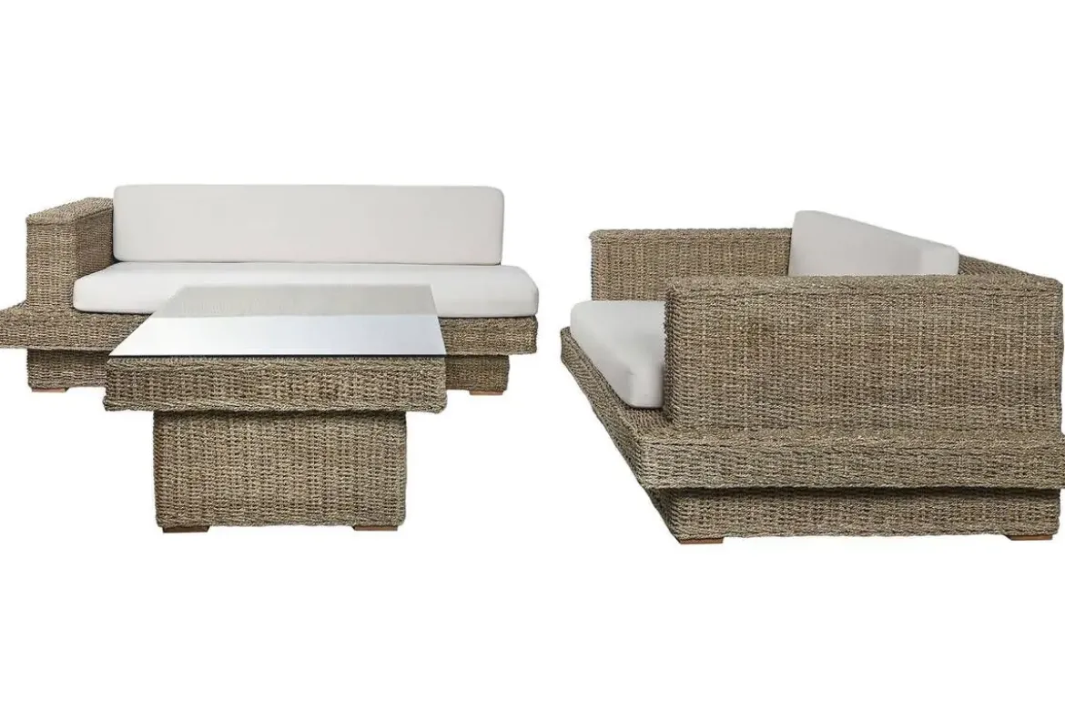 Conjunto de Jardín de Teca y Fibra MB-220079