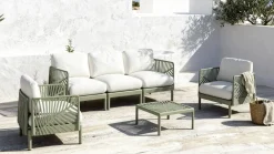 Conjunto de Jardín en Polipropileno Color Verde Menta MB-224149