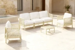 Conjunto de Jardín en Polipropileno Color Crema MB-224151