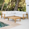 Conjunto de Jardín Esquinero de Aluminio 6 Plazas VALENCIA