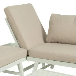 Conjunto de Jardín Estructura de Aluminio Color Beige-Blanco 614435