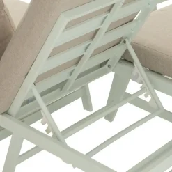 Conjunto de Jardín Estructura de Aluminio Color Beige-Blanco 614435