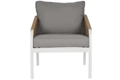 Conjunto de Jardín Estructura de Aluminio Blanco con Cuerda Sintética MB-218296