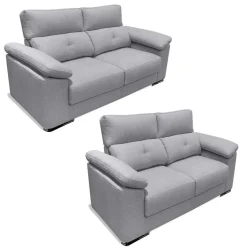 Conjunto de Sofá 3+2 Plazas con Cabezal Reclinable y Asientos Deslizantes MARÍA