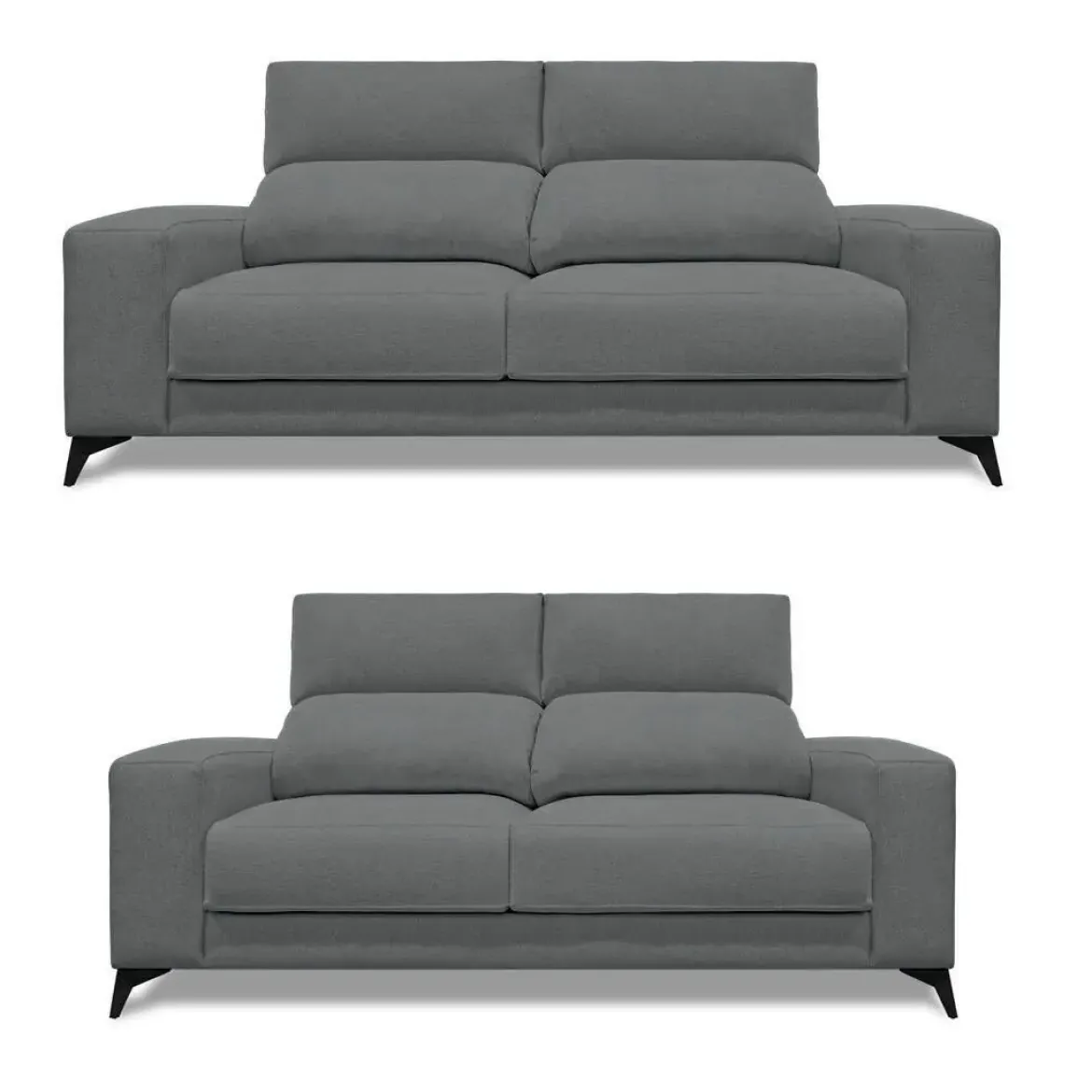 Conjunto de Sofá 3+2 Plazas con Cabezal Reclinable y Asientos Deslizantes OMAR