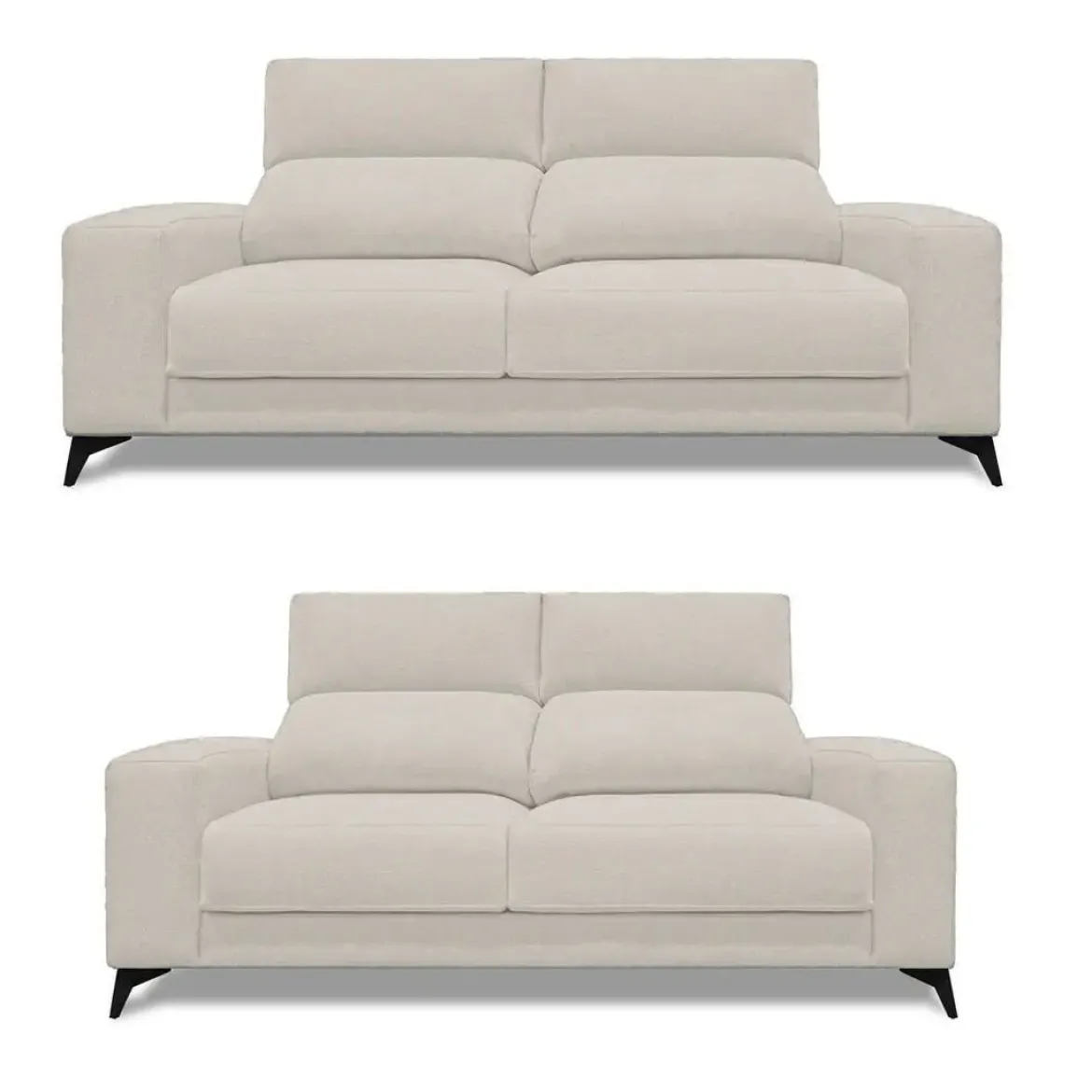 Conjunto de Sofá 3+2 Plazas con Cabezal Reclinable y Asientos Deslizantes OMAR