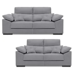 Conjunto de Sofás 3+2 Plazas con Cabezal Reclinable y Asientos Deslizantes NOEMI