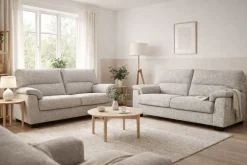 Conjunto de Sofás 3+2 Plazas en Tela Modelo IRENE