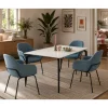 Conjunto Mesa Comedor 11043 con 4 Sillas Modernas