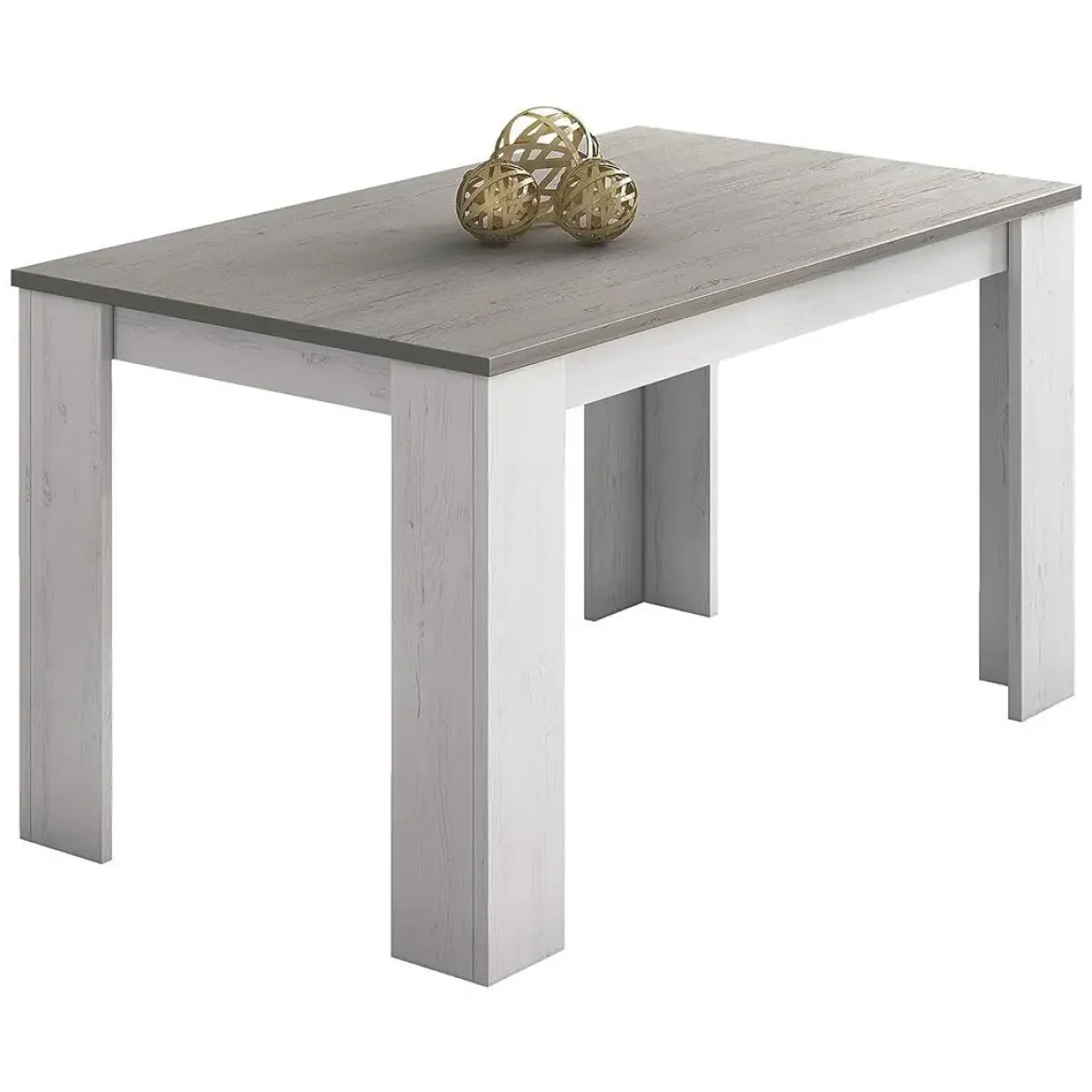 Conjunto Mesa Comedor Gris con 4 Sillas Modernas BERTA