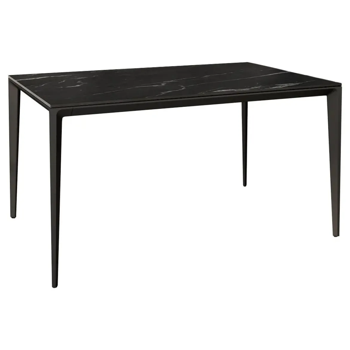 Conjunto Mesa Comedor Porcelánico Mármol con 4 Sillas CORTES