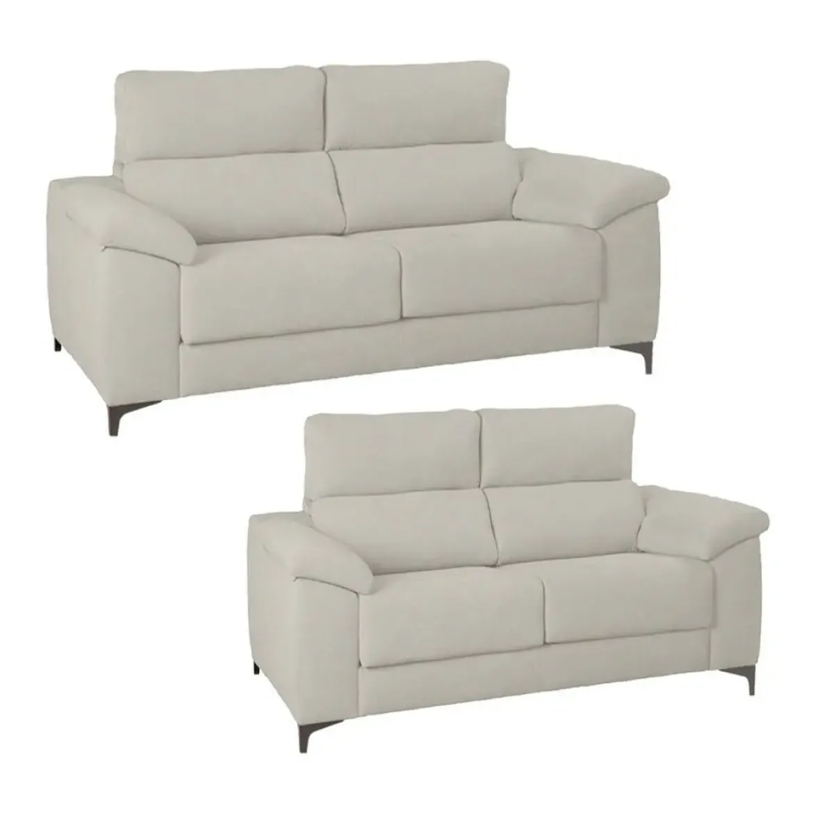 Conjunto Sofás de 3+2 Plazas con Asientos Deslizantes NERÓN