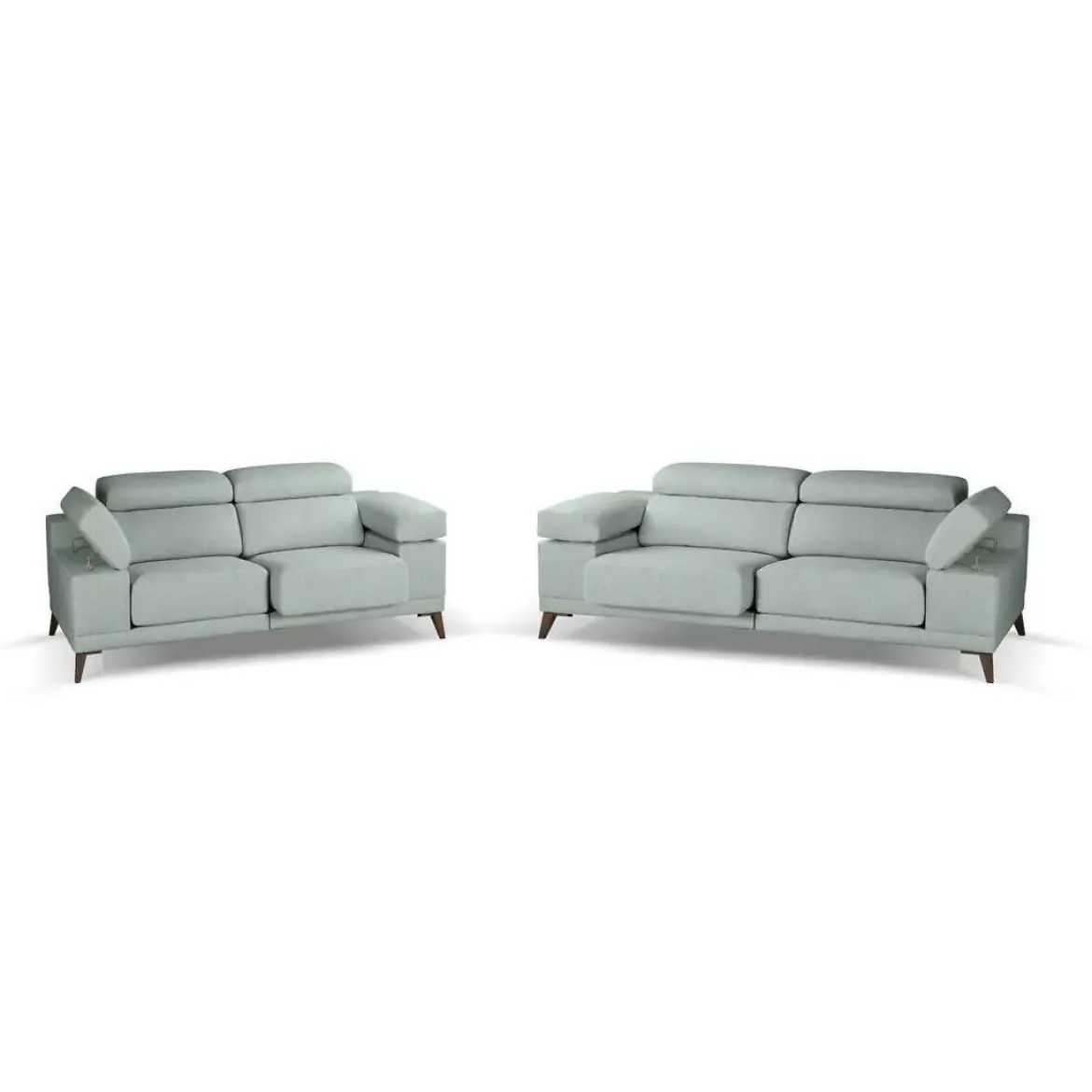 Conjunto Sofás 3+2 Plazas con Asientos Deslizantes Y Respaldo Reclinable NIZA