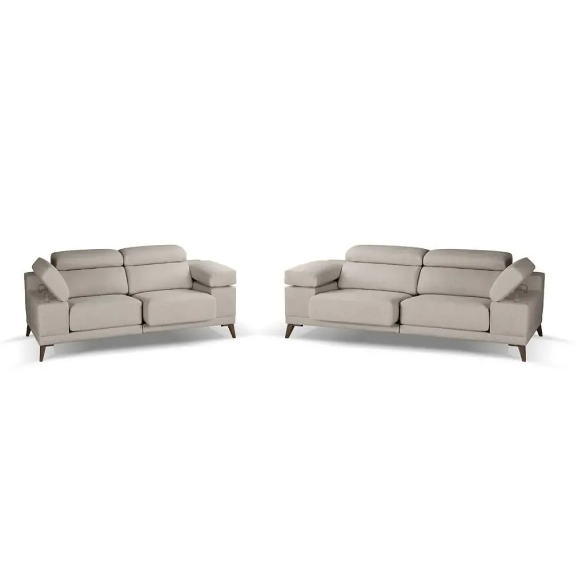 Conjunto Sofás 3+2 Plazas con Asientos Deslizantes Y Respaldo Reclinable NIZA