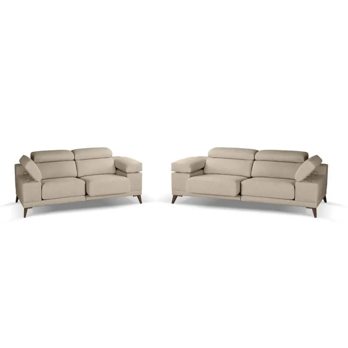Conjunto Sofás 3+2 Plazas con Asientos Deslizantes Y Respaldo Reclinable NIZA