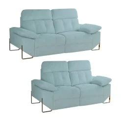 Conjunto Sofás3+2 Plazas Relax Eléctrico Tapizado en Poliéster XENA
