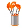 Conjunto 5 utensilios Naranjas serie EFFICIENT BRA A195011
