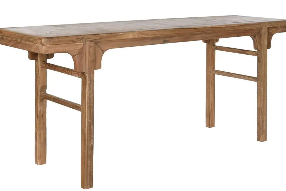Consola Alargada en Teca Reciclada Natural MB-210556