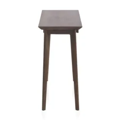 Consola con cajón de madera maciza de acacia acabado natural GABAR 10840