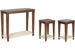 Consola con Mesitas Auxiliares en Madera de Mango MB-221671
