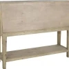 Consola de Entrada con 6 Cajones en Madera de Pino Marrón MB-204856