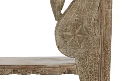 Consola de Entrada Tallada en Madera Teca y Mango MB-216511