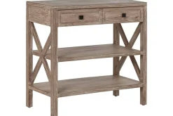 Consola de Madera Bayur con Cajones y Estantes MB-215348