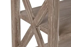 Consola de Madera Bayur con Cajones y Estantes MB-215348